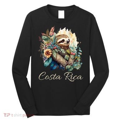 Costa Rica Tropical Sloth Long Sleeve Shirt