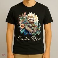 Costa Rica Tropical Sloth T-Shirt thumb 3