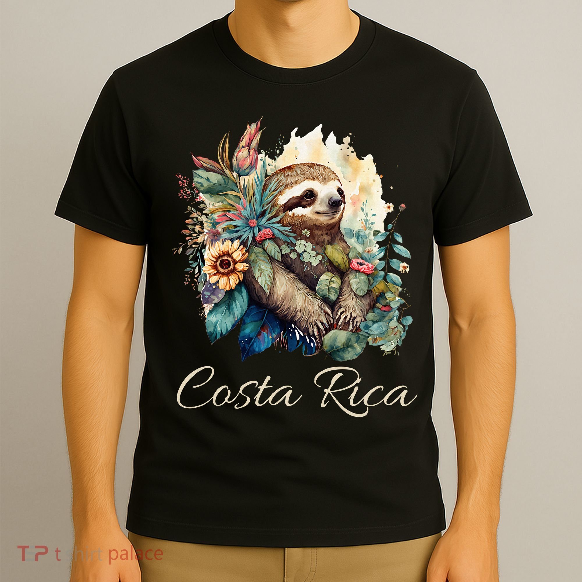 Costa Rica Tropical Sloth T-Shirt