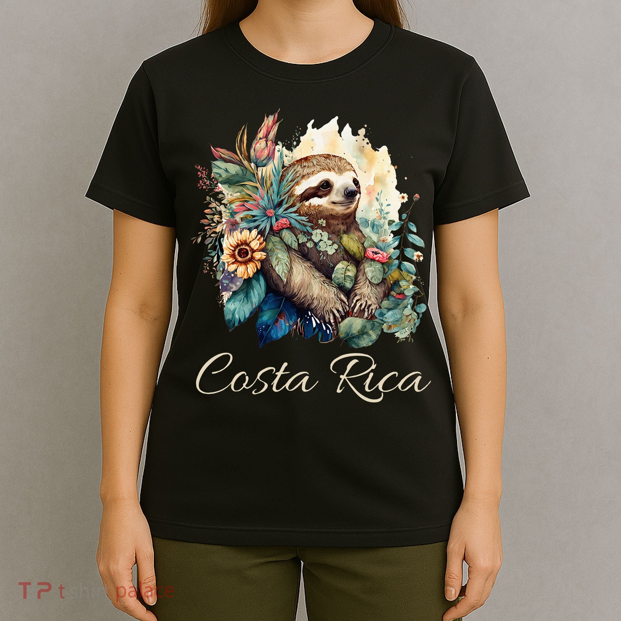Costa Rica Tropical Sloth T-Shirt