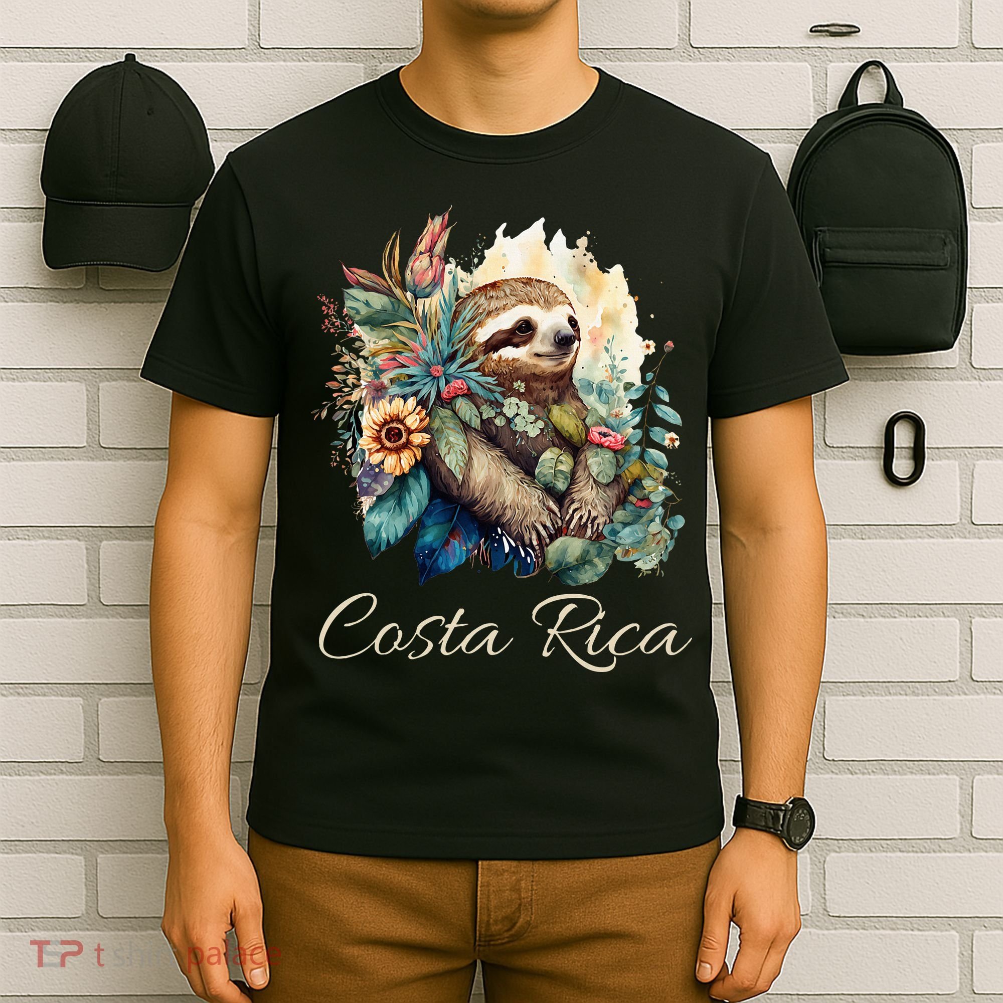 Costa Rica Tropical Sloth T-Shirt