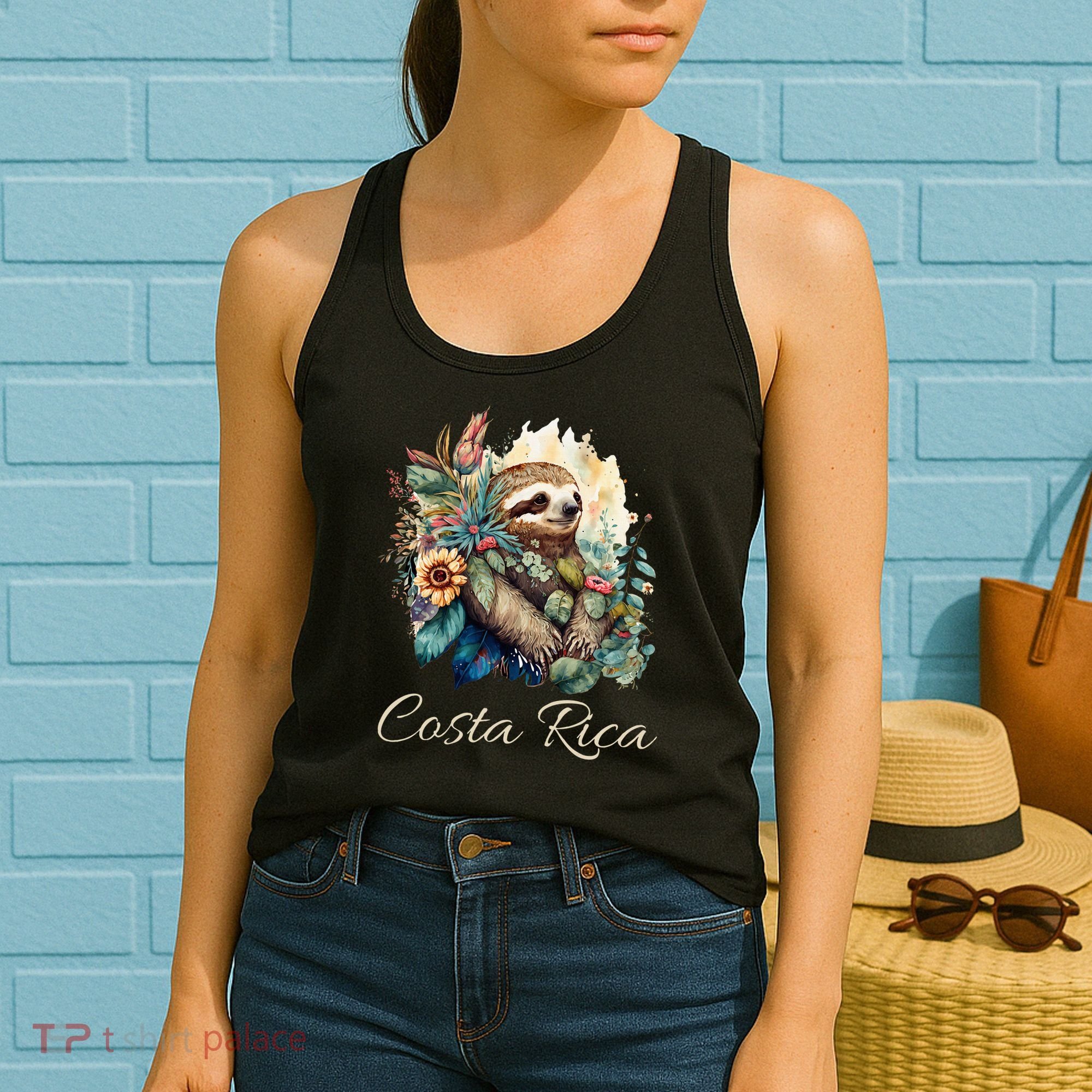 Costa Rica Tropical Sloth Women's Tank Top