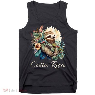 Costa Rica Tropical Sloth Tank Top