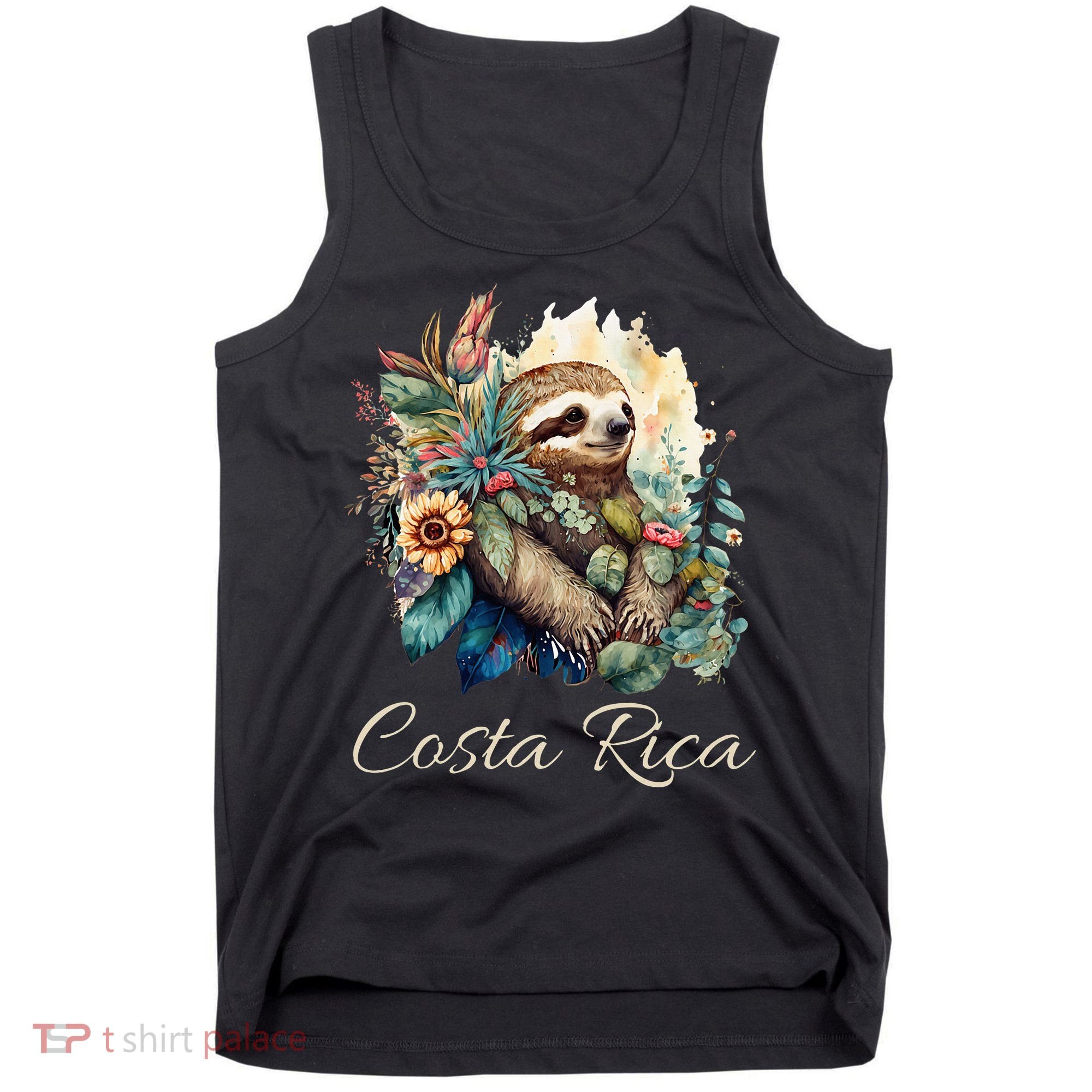 Costa Rica Tropical Sloth Tank Top