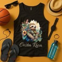 Costa Rica Tropical Sloth Tank Top thumb 4