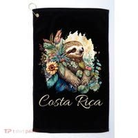 Costa Rica Tropical Sloth Golf Towel thumb 0