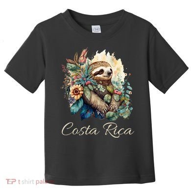 Costa Rica Tropical Sloth Toddler T-Shirt