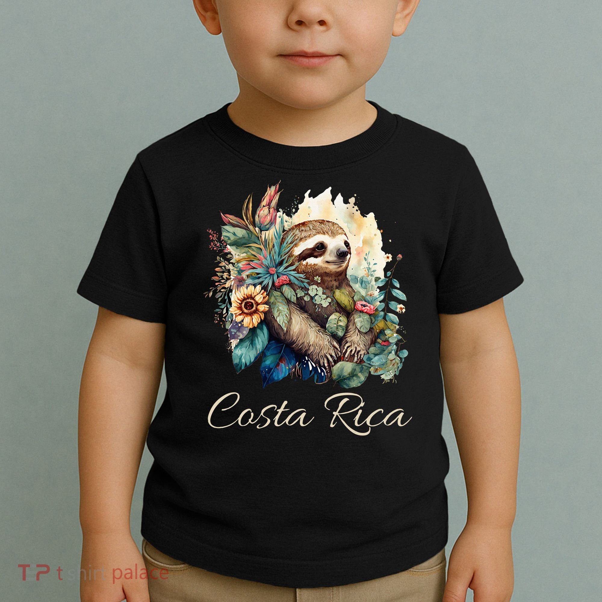 Costa Rica Tropical Sloth Toddler T-Shirt
