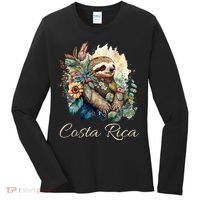 Costa Rica Tropical Sloth Women's Long Sleeve Shirt thumb 0