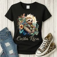 Costa Rica Tropical Sloth Women's T-Shirt thumb 3