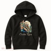 Costa Rica Tropical Sloth Kids Hoodie thumb 0