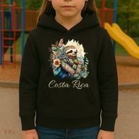 Costa Rica Tropical Sloth Kids Hoodie thumb 3