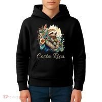 Costa Rica Tropical Sloth Kids Hoodie thumb 4