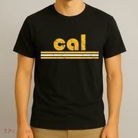 Cal Retro Three Stripe Vintage California Throwback T-Shirt thumb 3