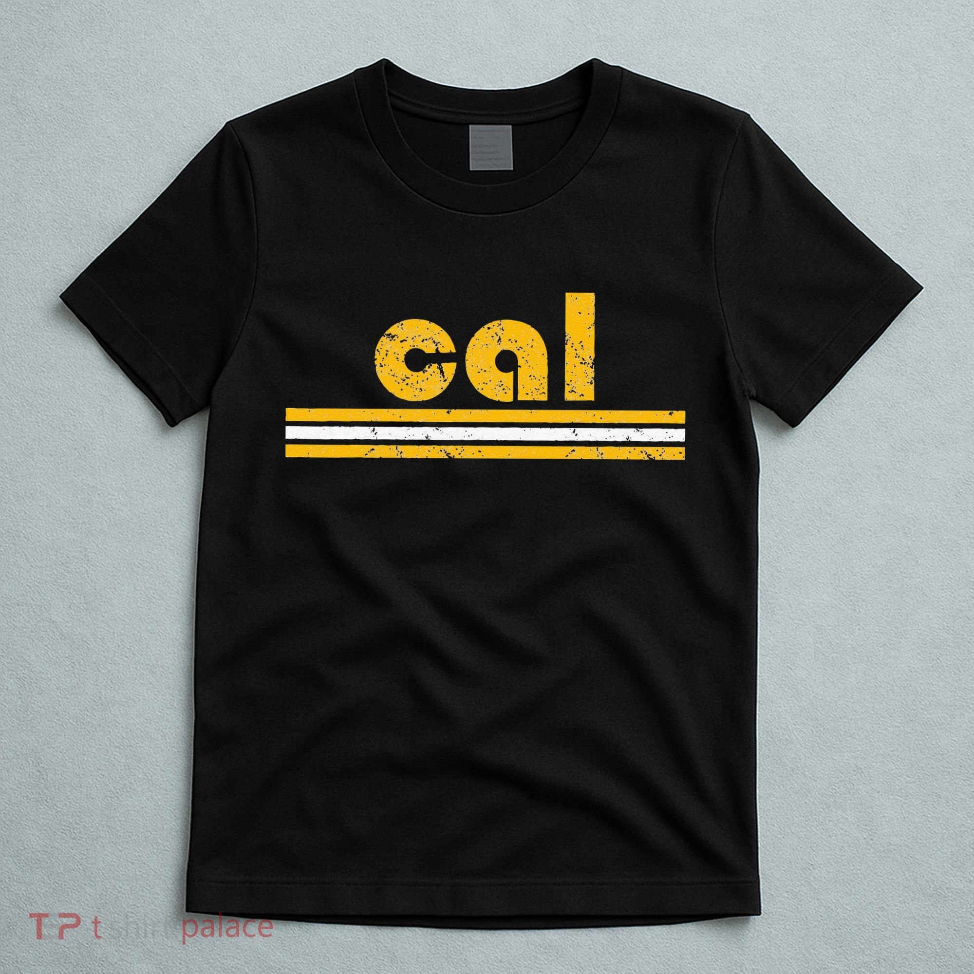 Cal Retro Three Stripe Vintage California Throwback T-Shirt