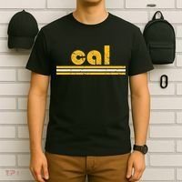 Cal Retro Three Stripe Vintage California Throwback T-Shirt thumb 6