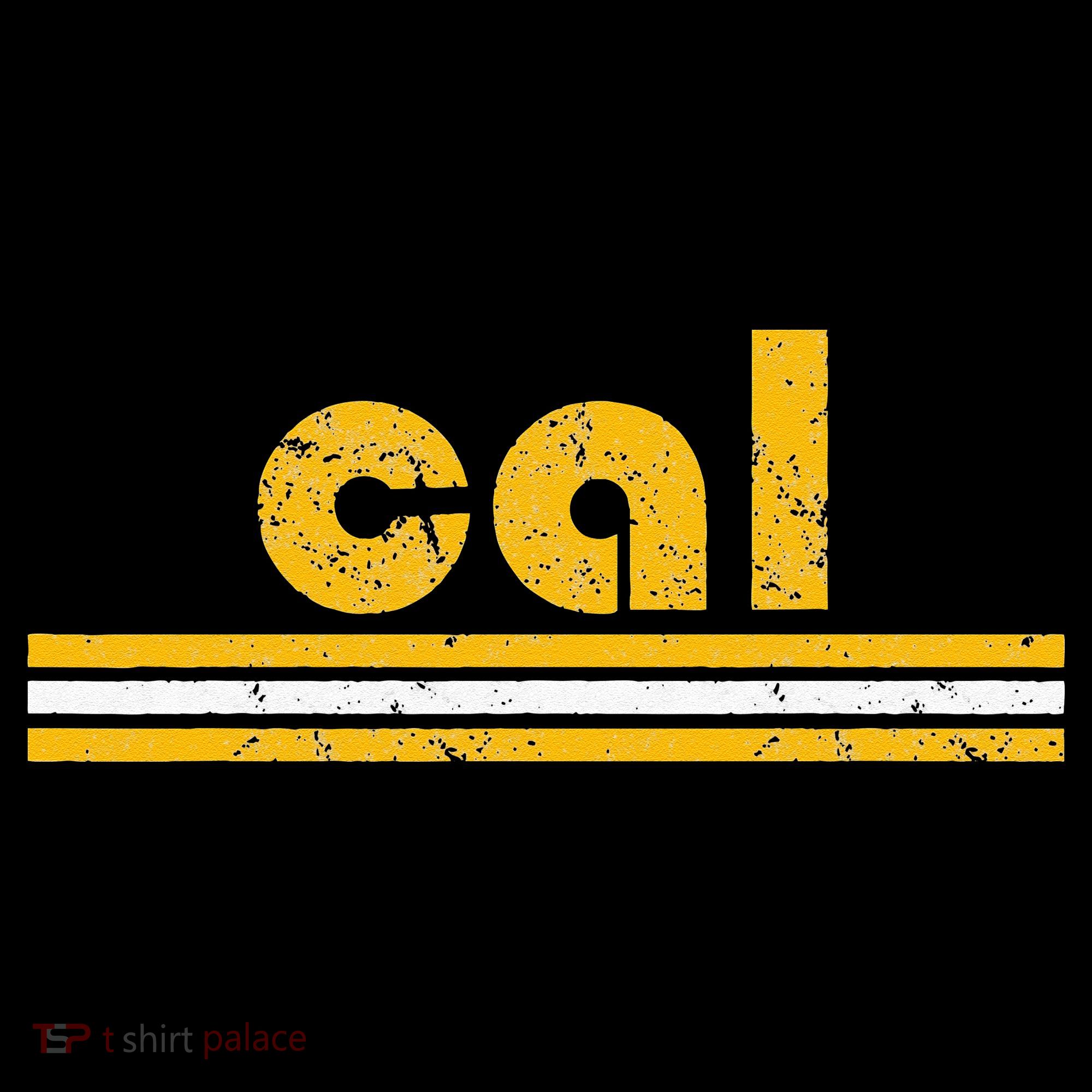 Cal Retro Three Stripe Vintage California Throwback T-Shirt