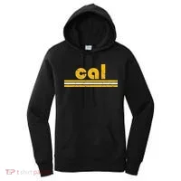 Cal Retro Three Stripe Vintage California Throwback Women's Hoodie thumb 0