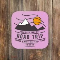 Canada Road Trip Japer And Banff National Parks Icefields Pkwy Cute Gift Coaster thumb 0