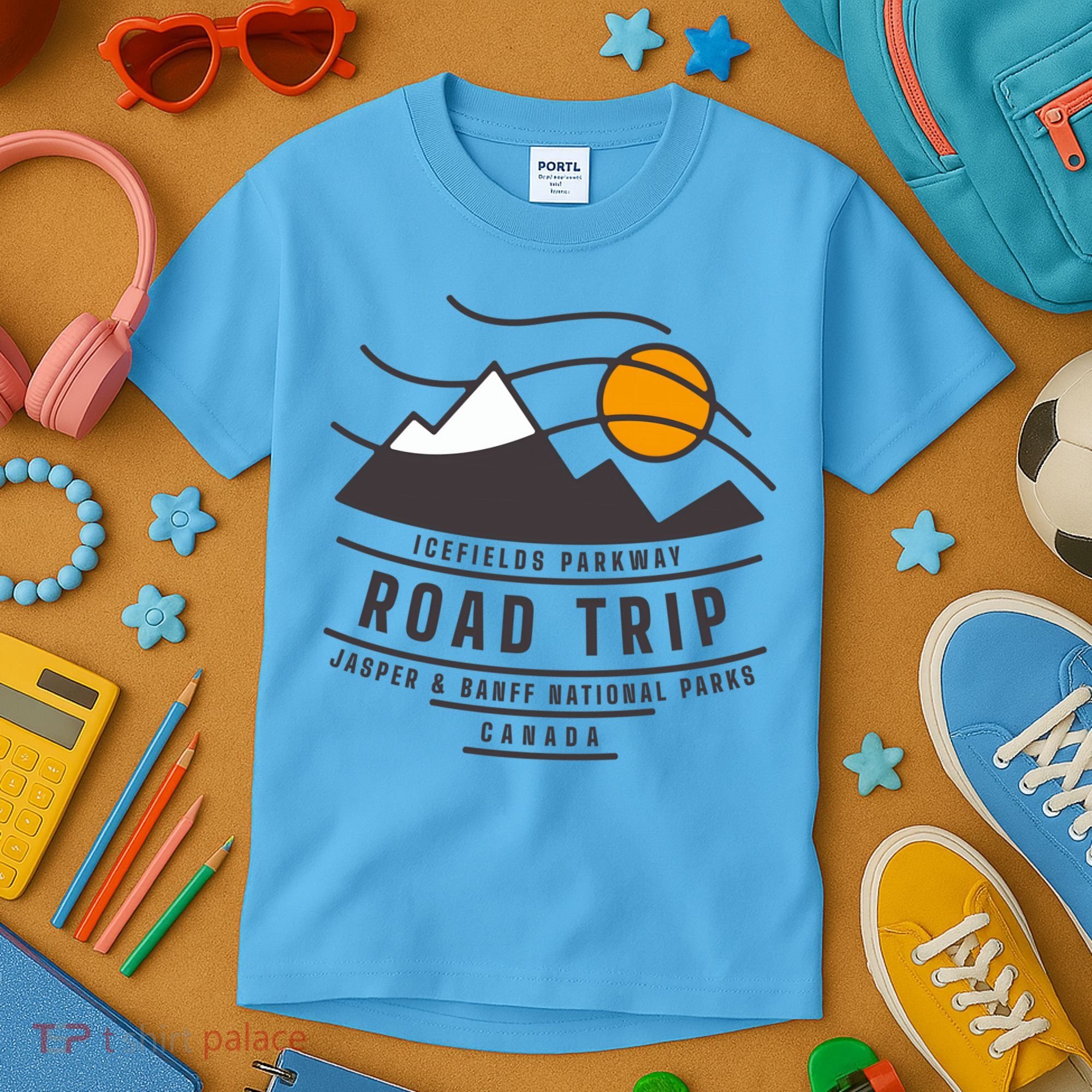 Canada Road Trip Japer And Banff National Parks Icefields Pkwy Cute Gift Kids T-Shirt