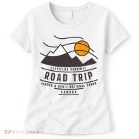 Canada Road Trip Japer And Banff National Parks Icefields Pkwy Cute Gift Women's T-Shirt thumb 0