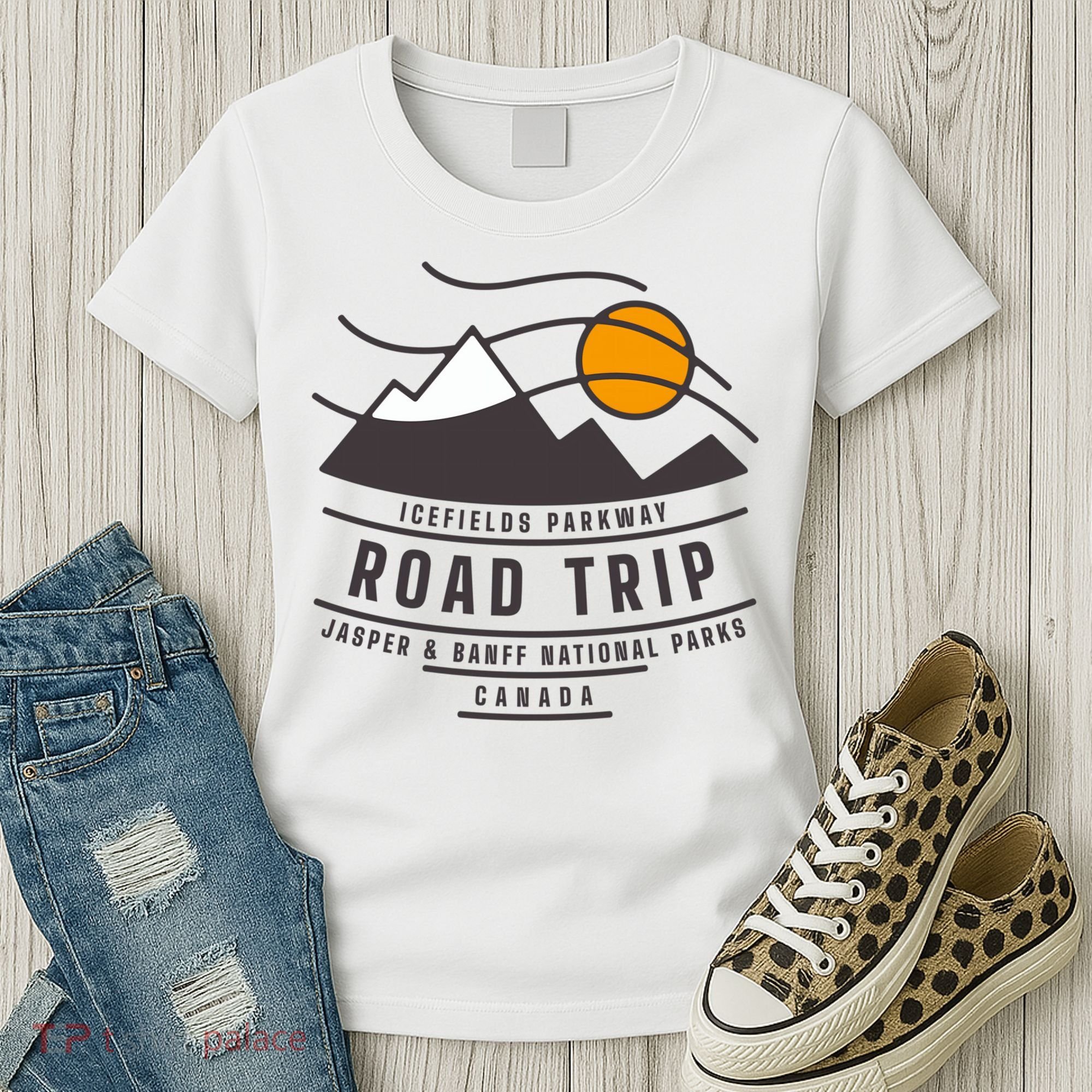 Canada Road Trip Japer And Banff National Parks Icefields Pkwy Cute Gift Women's T-Shirt