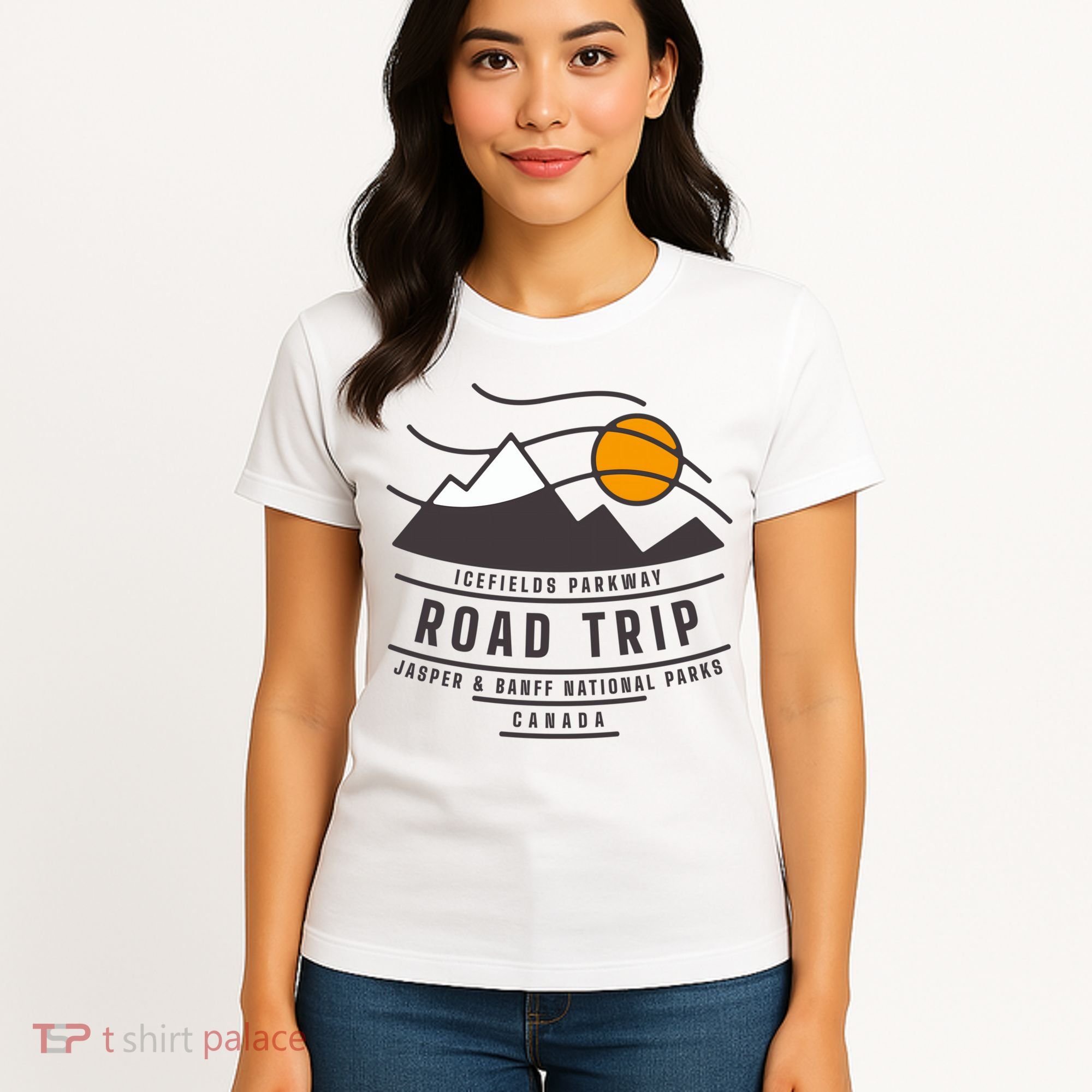 Canada Road Trip Japer And Banff National Parks Icefields Pkwy Cute Gift Women's T-Shirt