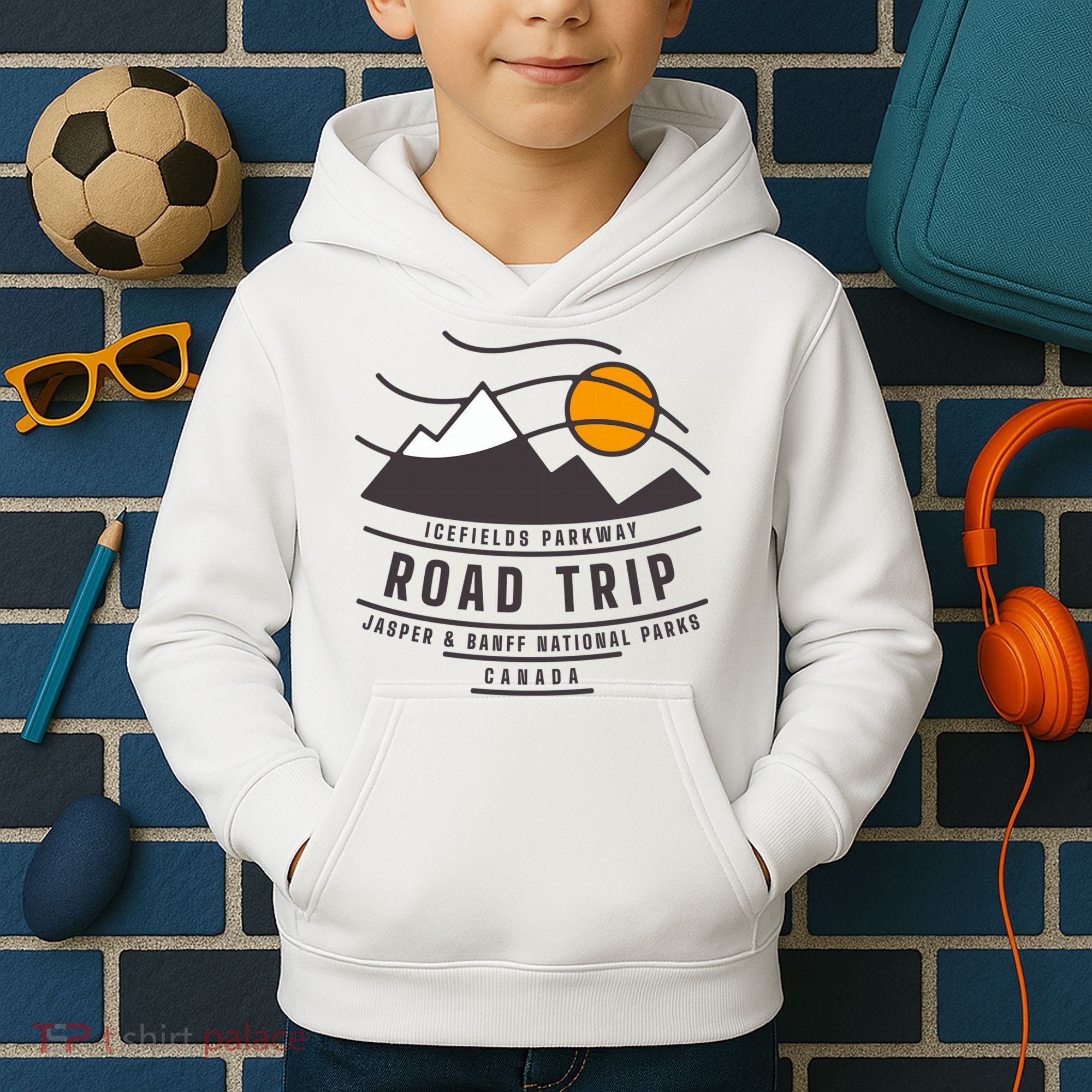 Canada Road Trip Japer And Banff National Parks Icefields Pkwy Cute Gift Kids Hoodie
