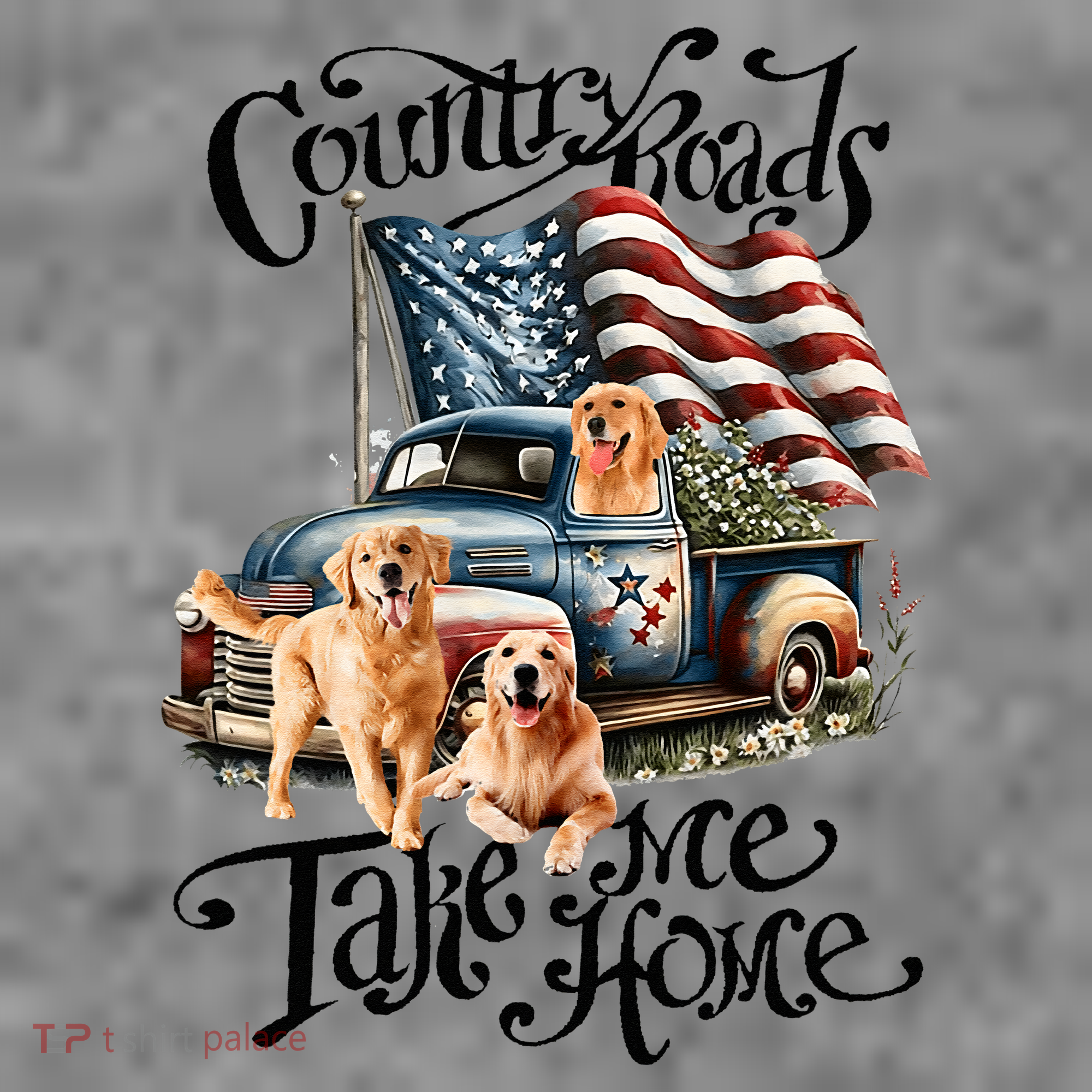 Country Roads Take Golden Retriever Home Toddler Hoodie
