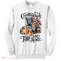 Country Roads Take Golden Retriever Home Sweatshirt thumb 0