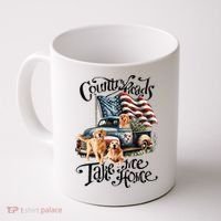 Country Roads Take Golden Retriever Home Coffee Mug thumb 0