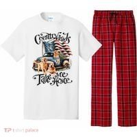 Country Roads Take Golden Retriever Home Pajama Set thumb 0