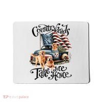 Country Roads Take Golden Retriever Home Mousepad thumb 0