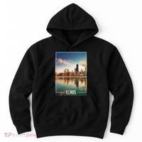 Chicago Reflections: The Heart Of Illinois Hoodie thumb 0