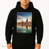 Chicago Reflections: The Heart Of Illinois Hoodie thumb 2