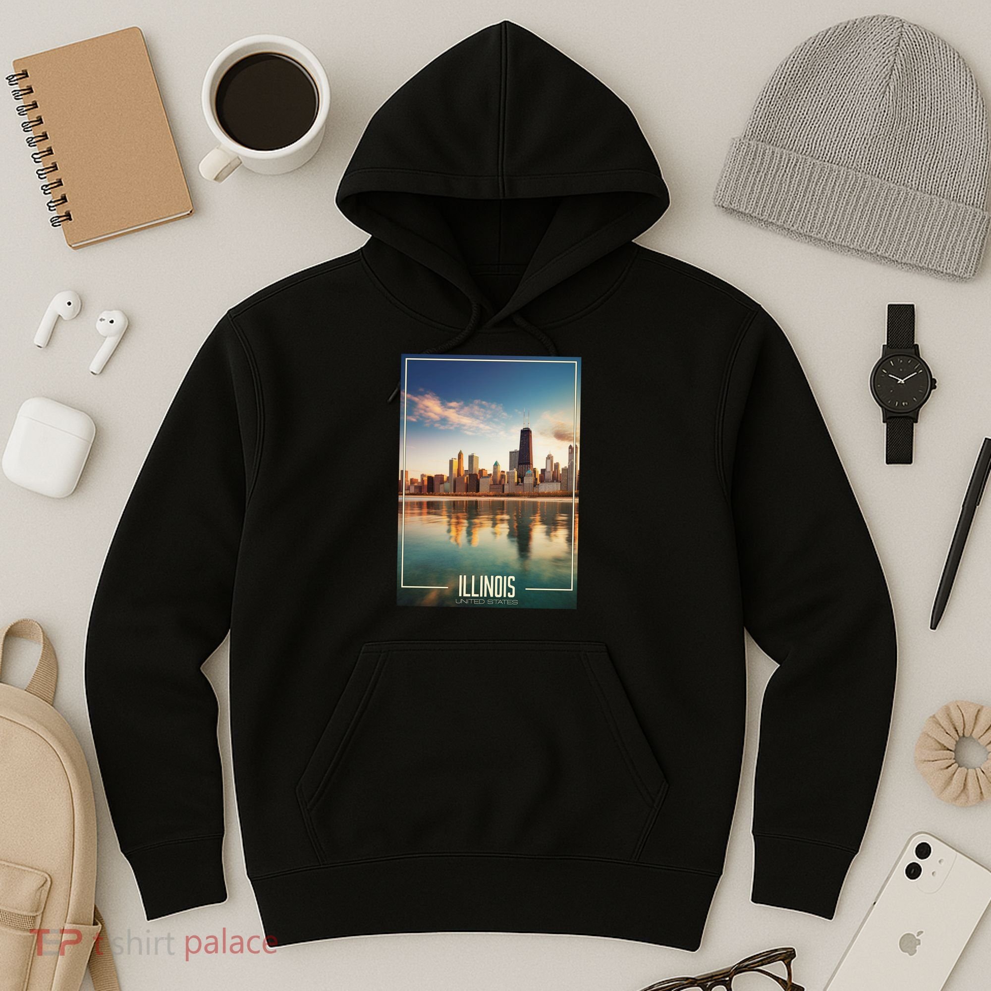 Chicago Reflections: The Heart Of Illinois Hoodie