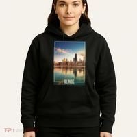 Chicago Reflections: The Heart Of Illinois Hoodie thumb 5