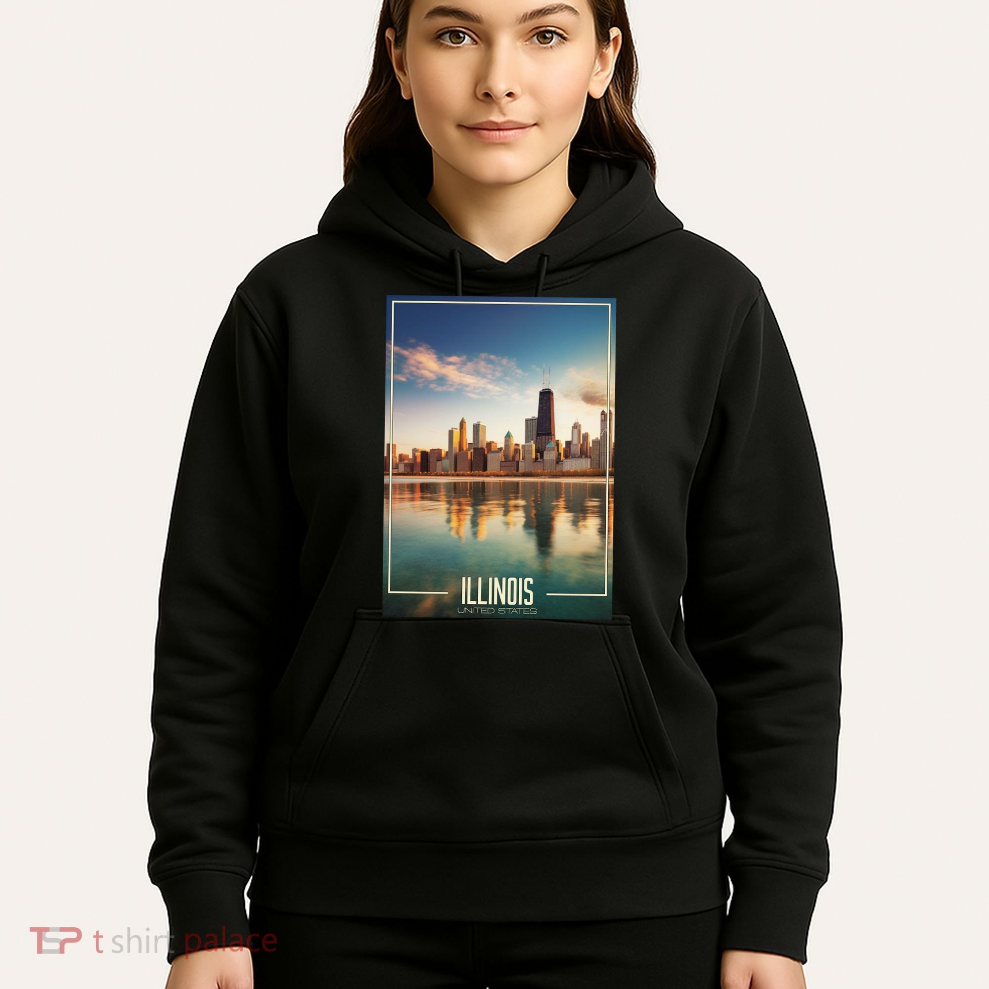 Chicago Reflections: The Heart Of Illinois Hoodie