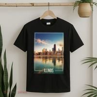 Chicago Reflections: The Heart Of Illinois T-Shirt thumb 2