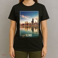 Chicago Reflections: The Heart Of Illinois T-Shirt thumb 4