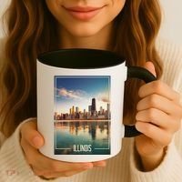 Chicago Reflections: The Heart Of Illinois Coffee Mug thumb 3