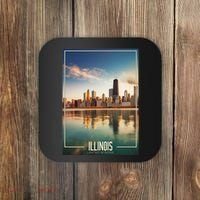 Chicago Reflections: The Heart Of Illinois Coaster thumb 0
