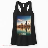 Chicago Reflections: The Heart Of Illinois Women's Tank Top thumb 0