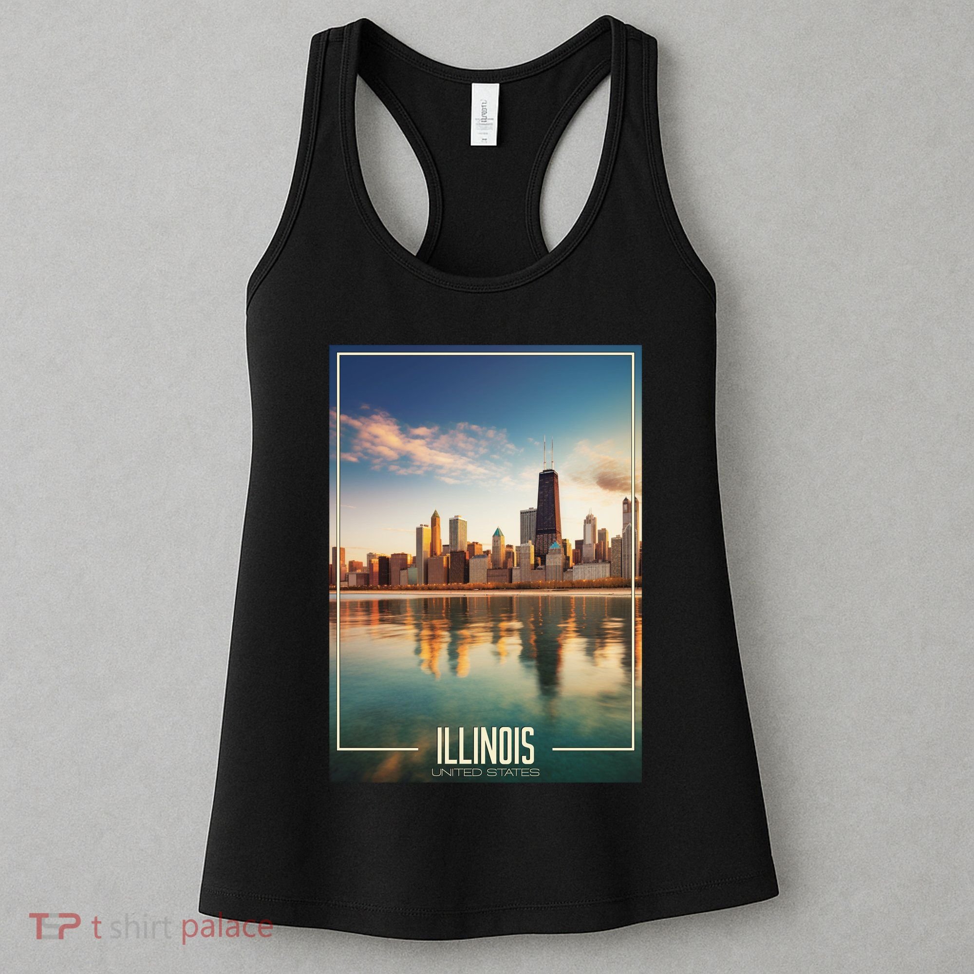 Chicago Reflections: The Heart Of Illinois Women's Tank Top