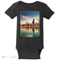 Chicago Reflections: The Heart Of Illinois Baby Bodysuit thumb 0