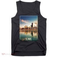 Chicago Reflections: The Heart Of Illinois Tank Top thumb 0