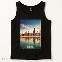 Chicago Reflections: The Heart Of Illinois Tank Top thumb 2