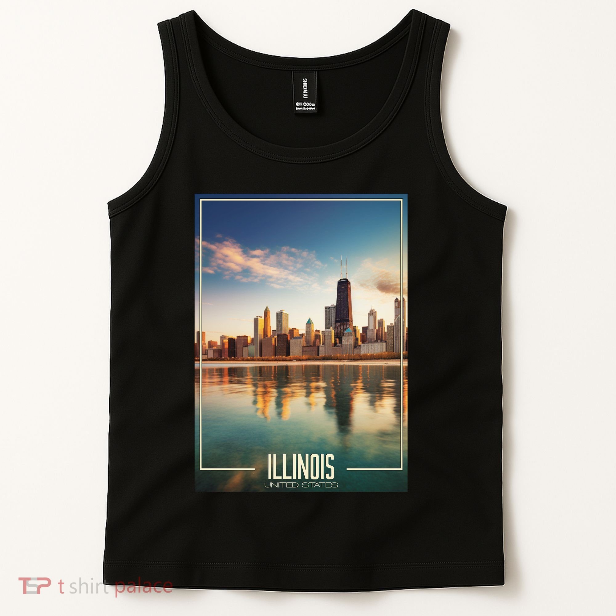 Chicago Reflections: The Heart Of Illinois Tank Top