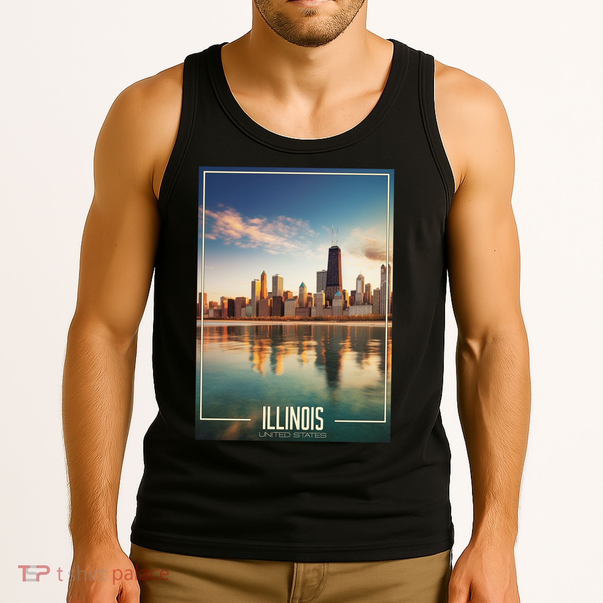 Chicago Reflections: The Heart Of Illinois Tank Top