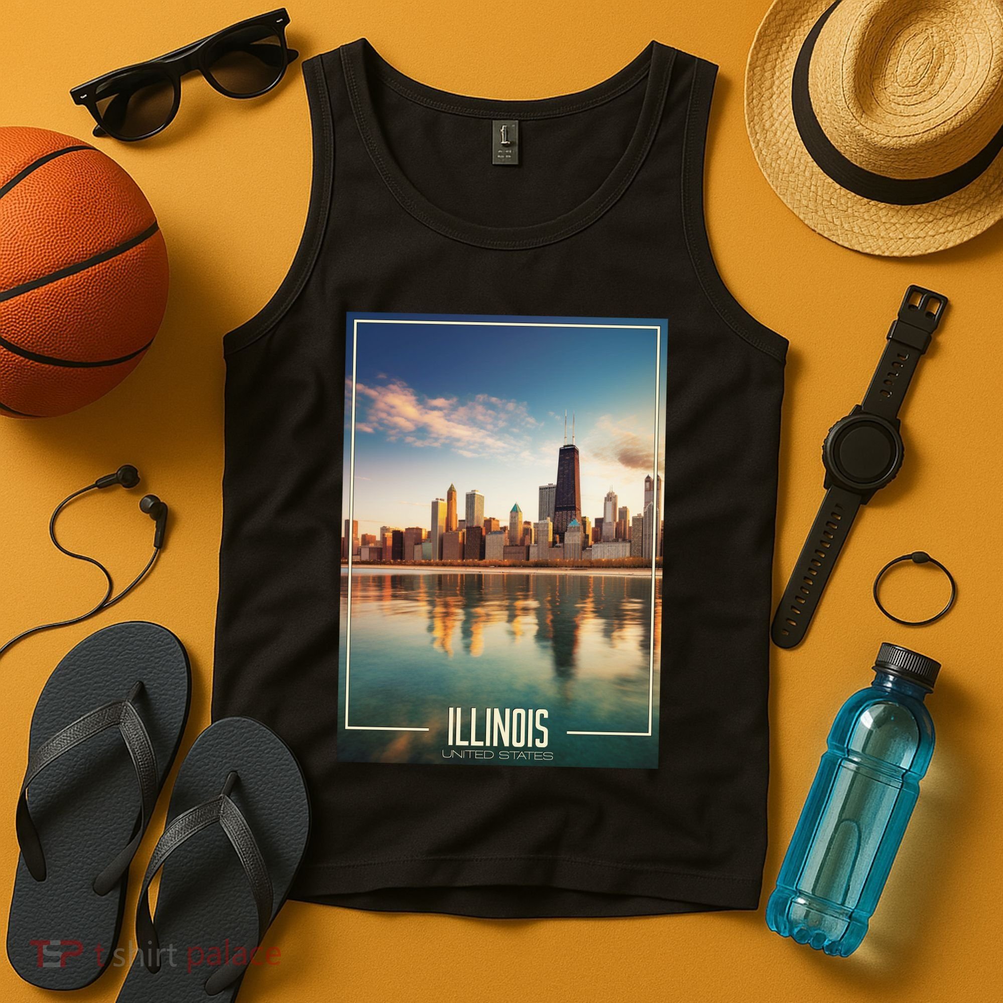 Chicago Reflections: The Heart Of Illinois Tank Top